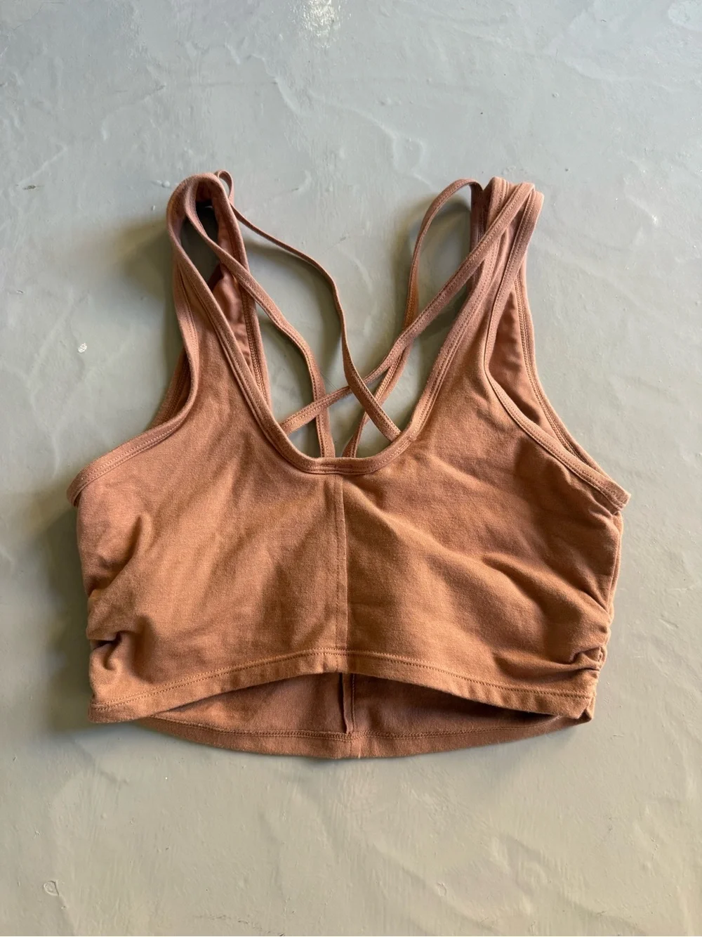 ALO Yoga Wild Thing Bra in apricot